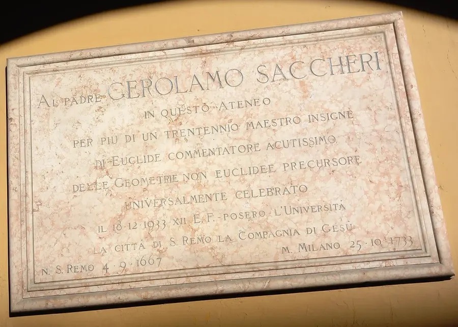 La carte Giovanni Girolamo Saccheri