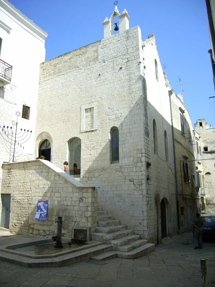 La carte Synagogue de Trani