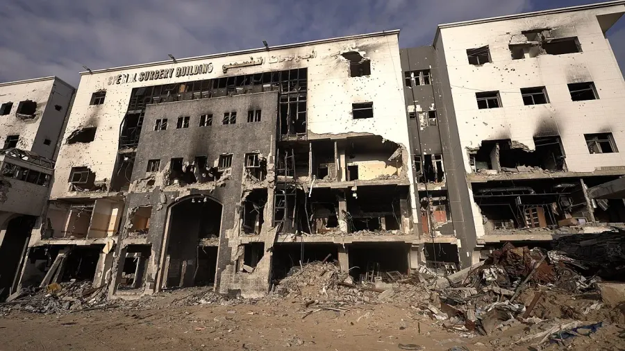 La carte Hôpital Al-Shifa