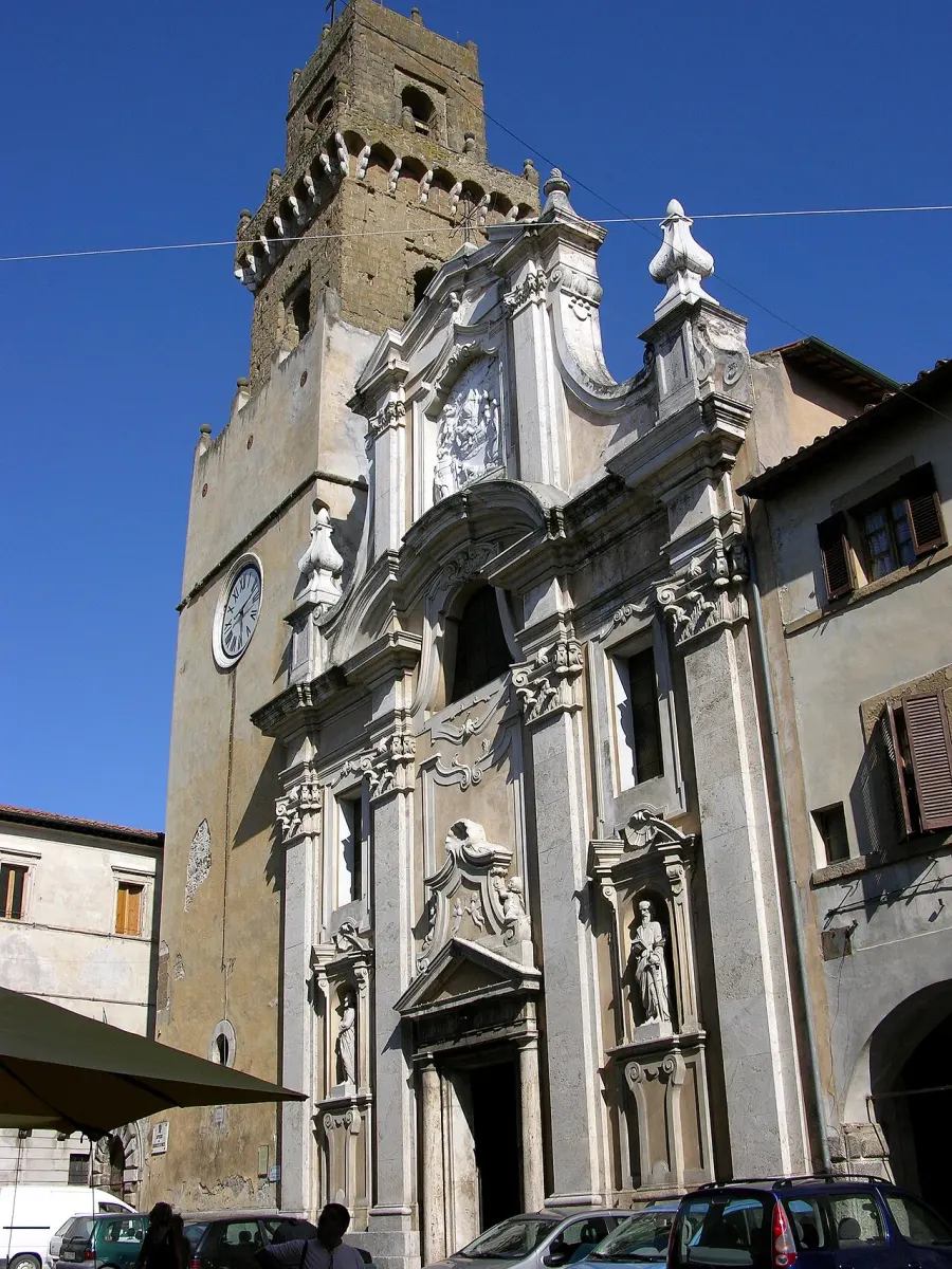 La carte Cathédrale de Pitigliano