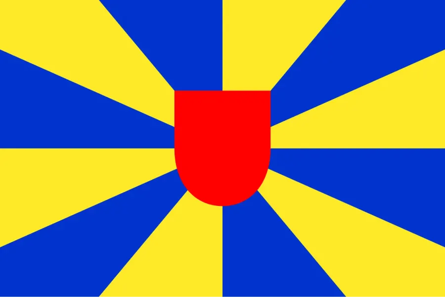 La carte Drapeau de la Flandre-Occidentale