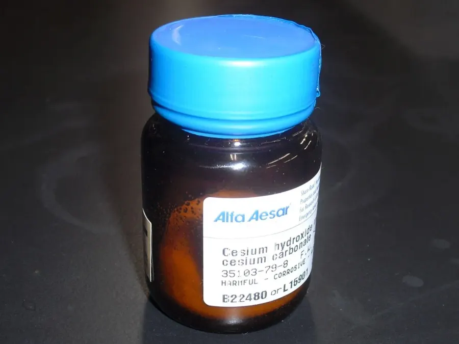 La carte Hydroxyde de césium