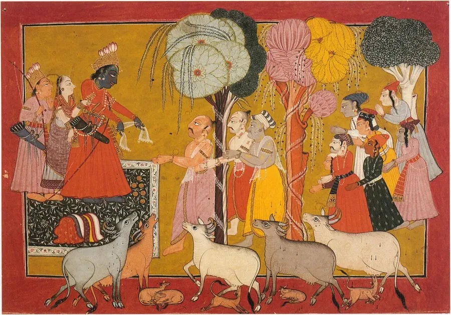 The Rajput painting card
