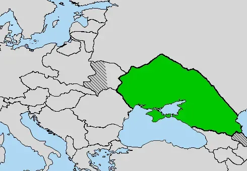 La carte Forces armées du Sud de la Russie