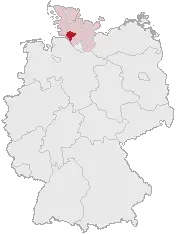 La carte Arrondissement de Steinburg