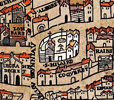 La carte Église Saint-Hilaire de Paris