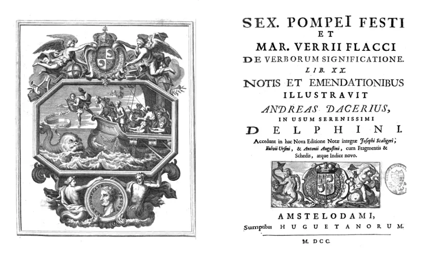 The Sextus Pompeius Festus card