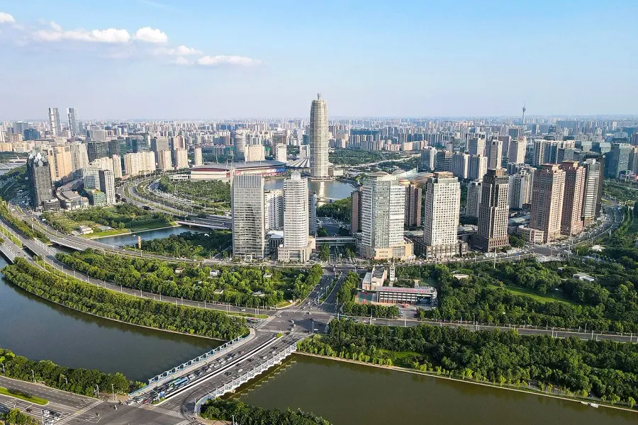 La carte Zhengzhou