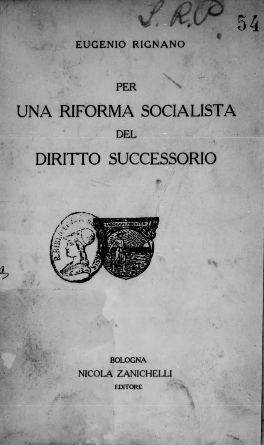 The Eugenio Rignano card