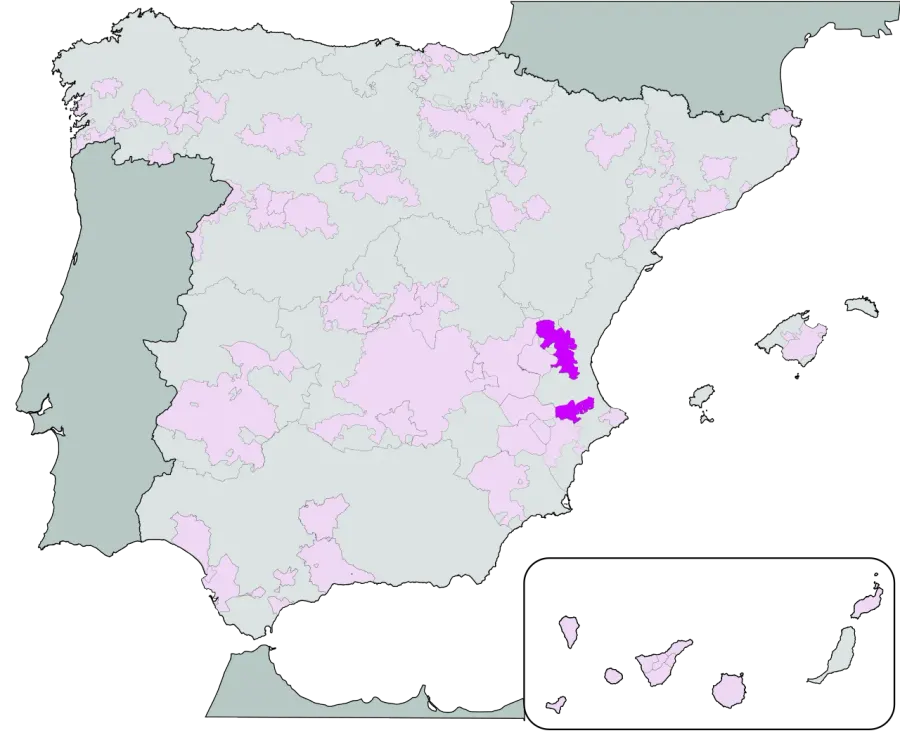La carte Valencia