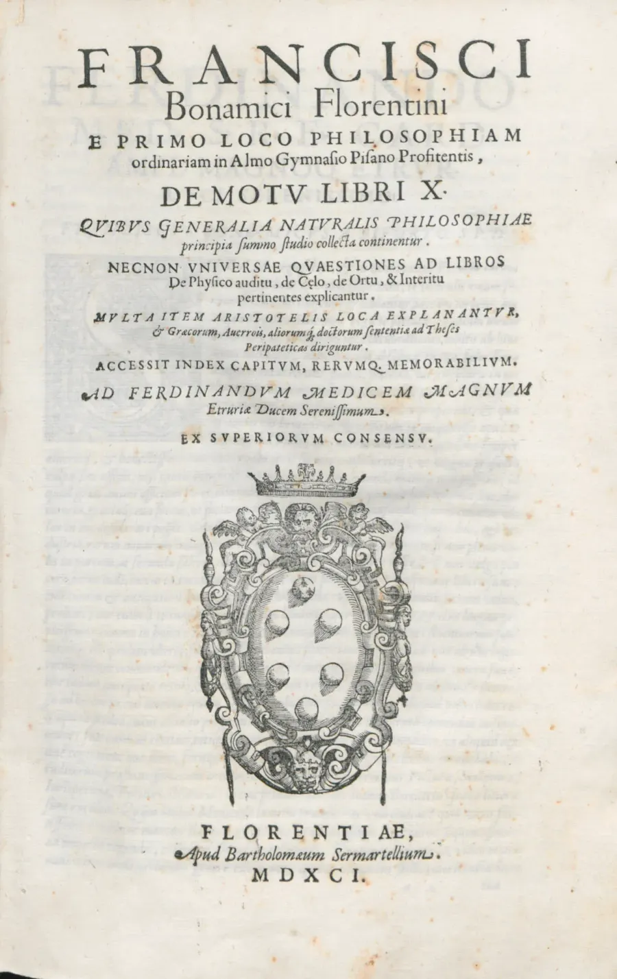La carte Francesco Buonamici