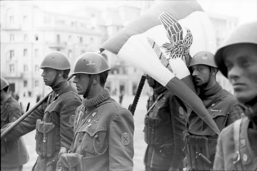 La carte Guerre civile italienne