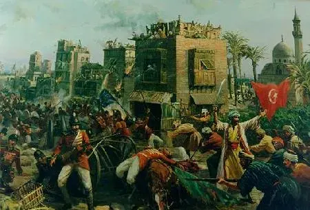 La carte Guerre anglo-turque