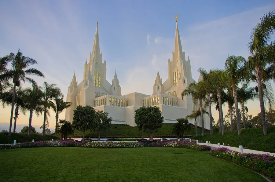 La carte Temple mormon de San Diego