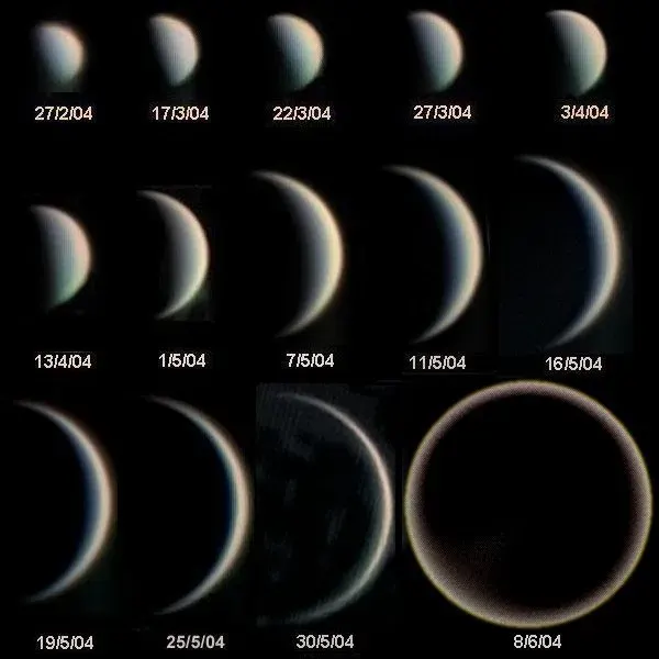 La carte Phases de Vénus