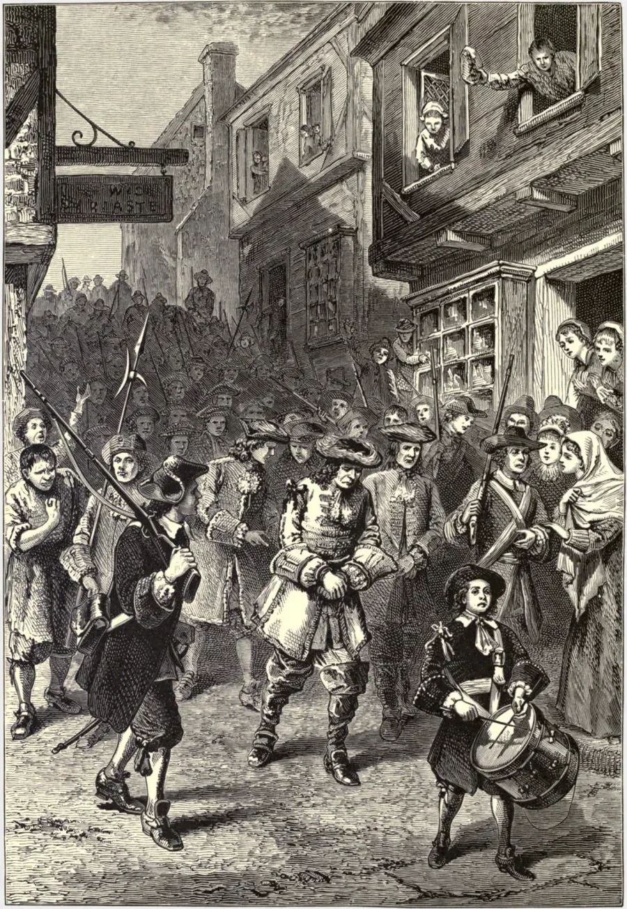 The 1689 Boston revolt card