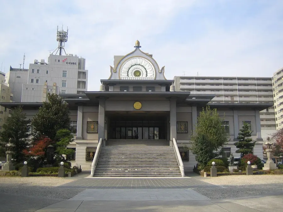 La carte Hongan-ji Nagoya Betsuin