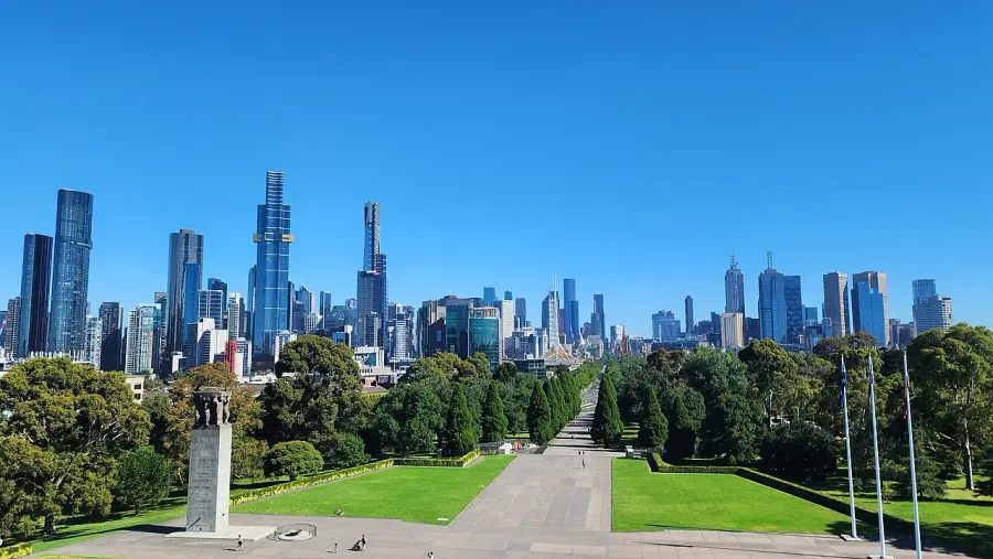 La carte Melbourne