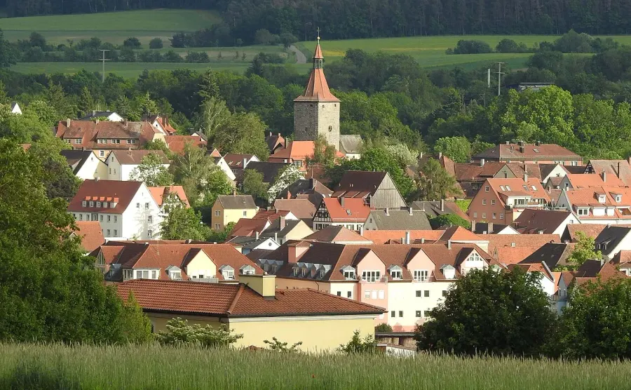 La carte Neustadt an der Aisch