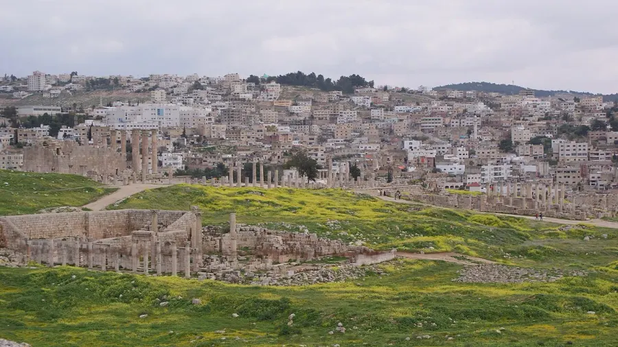 La carte Jerash