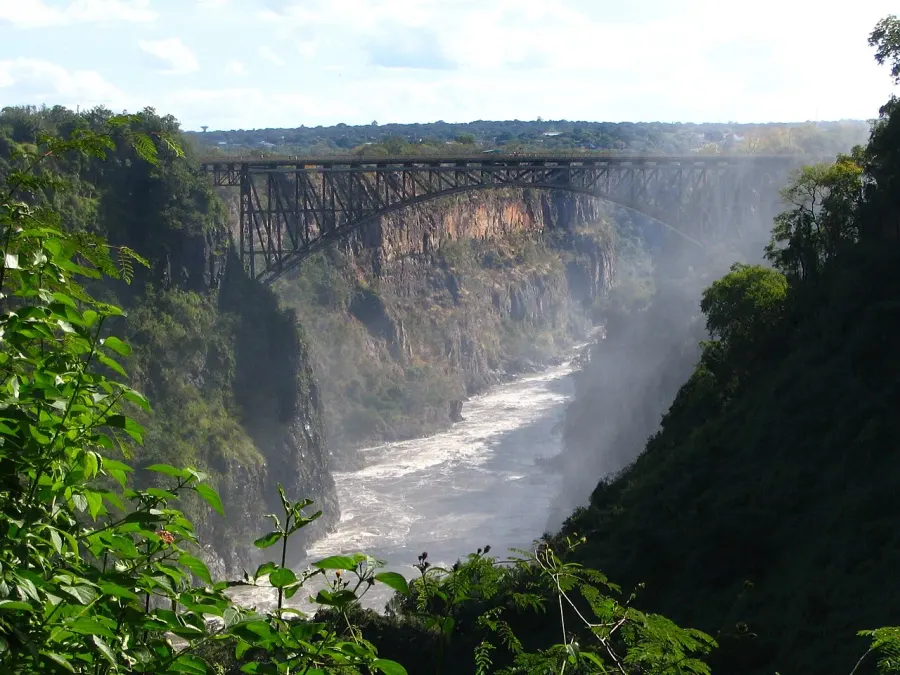 La carte Pont des chutes Victoria