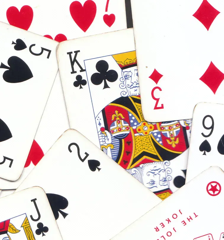 The French-suited playing cards card