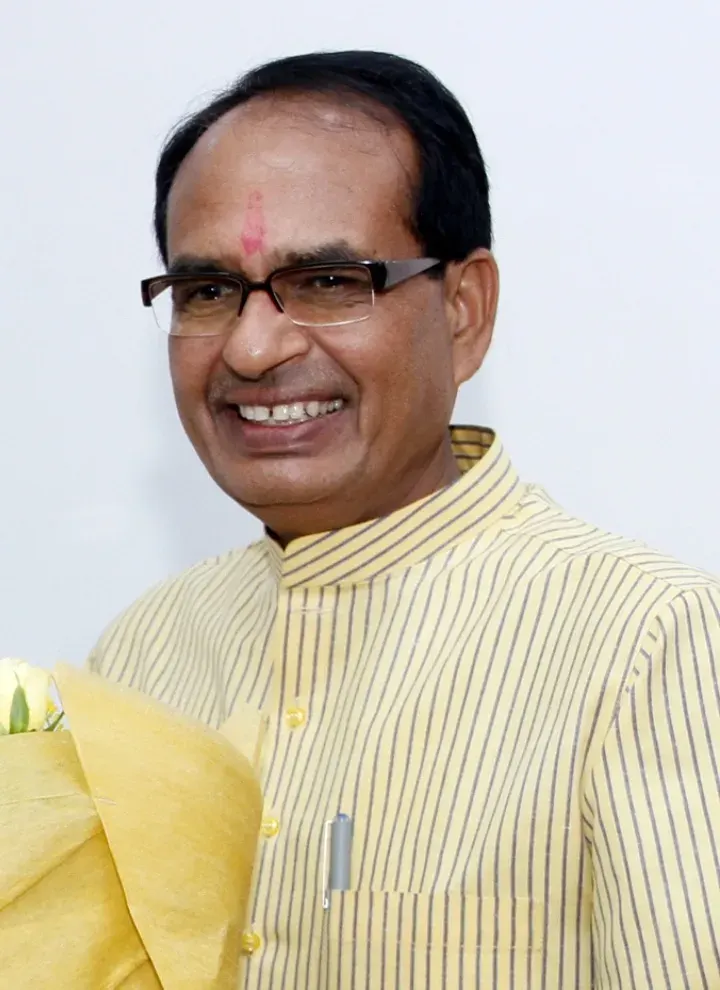 La carte Shivraj Singh Chauhan