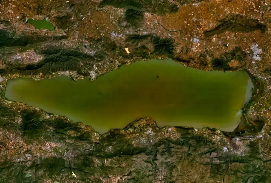 La carte Lac de Chapala