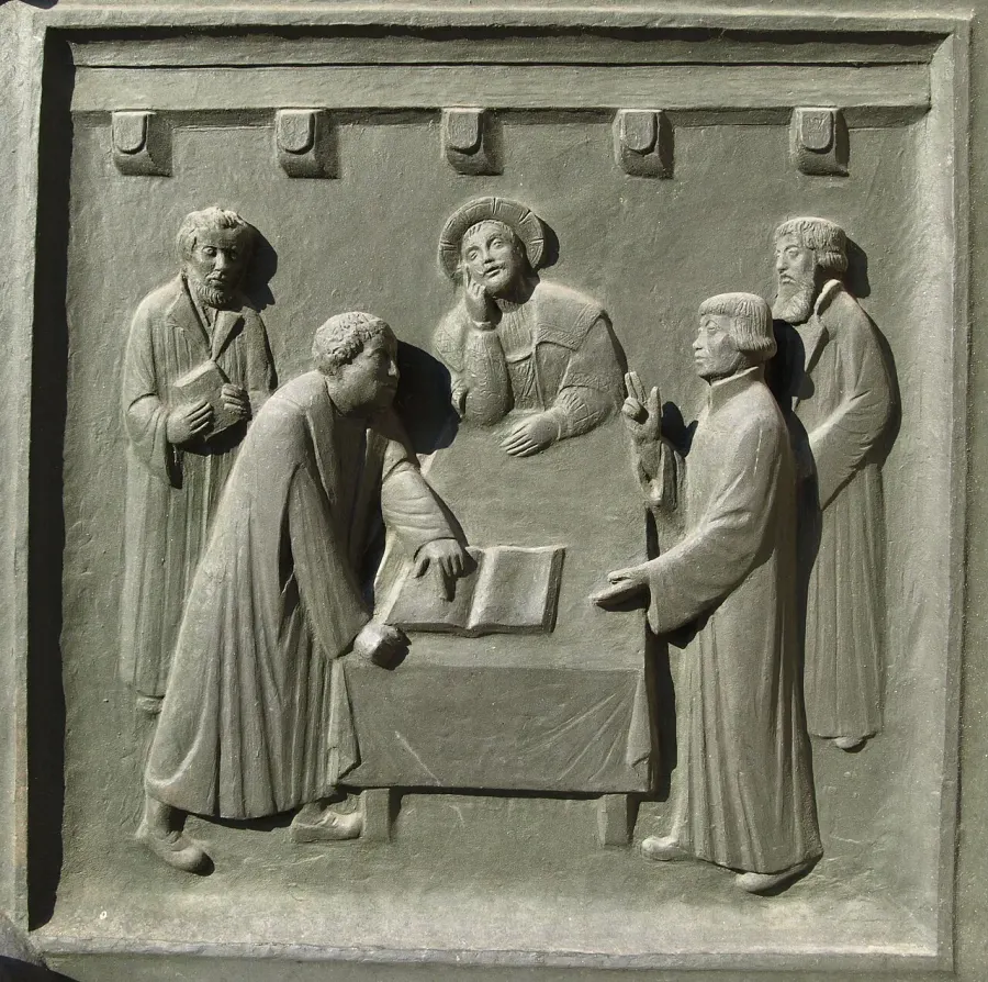 La carte Controverses eucharistiques