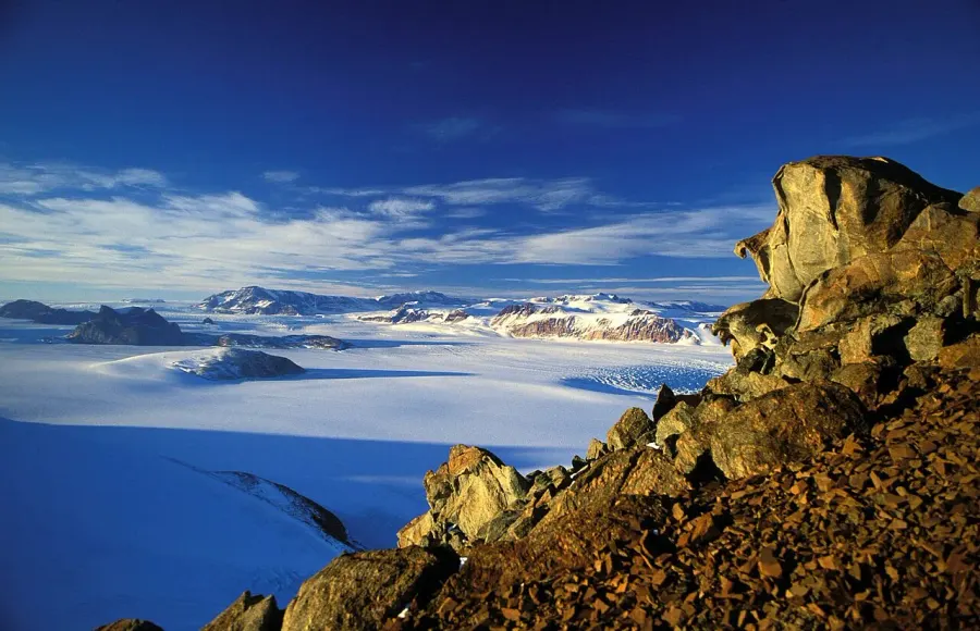 La carte Chaîne Transantarctique