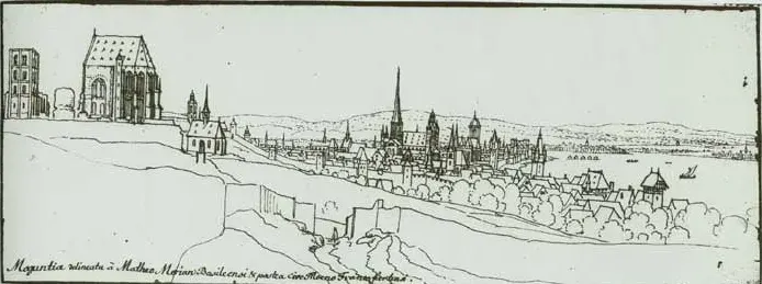 La carte Abbaye Saint-Alban devant Mayence