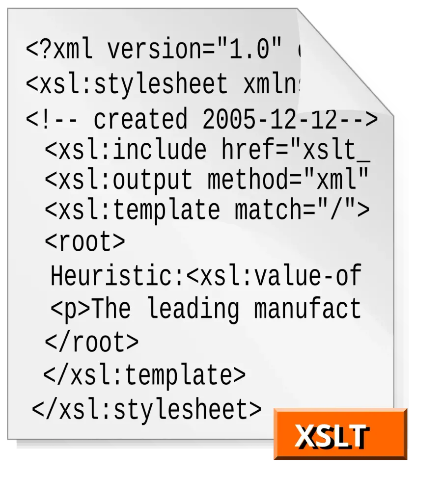 La carte Extensible Stylesheet Language Transformations