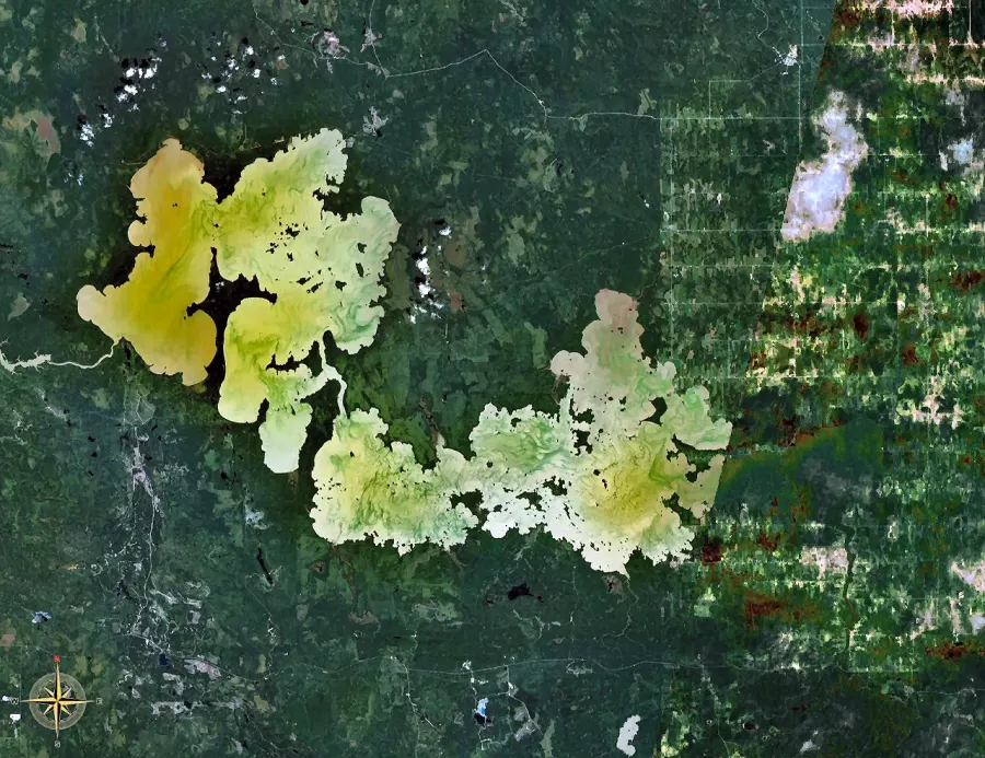 La carte Lac Abitibi
