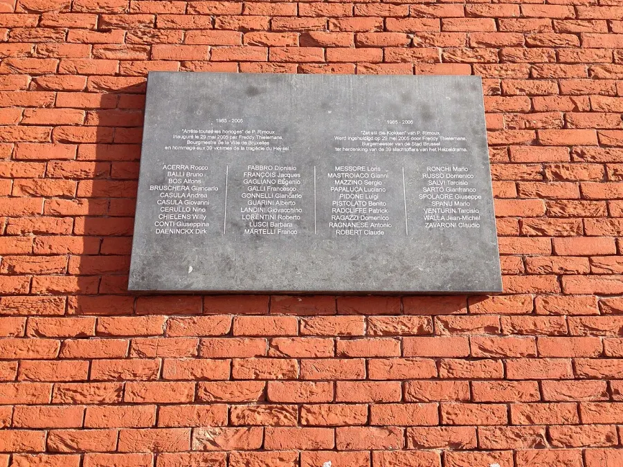 The Heysel Stadium disaster card