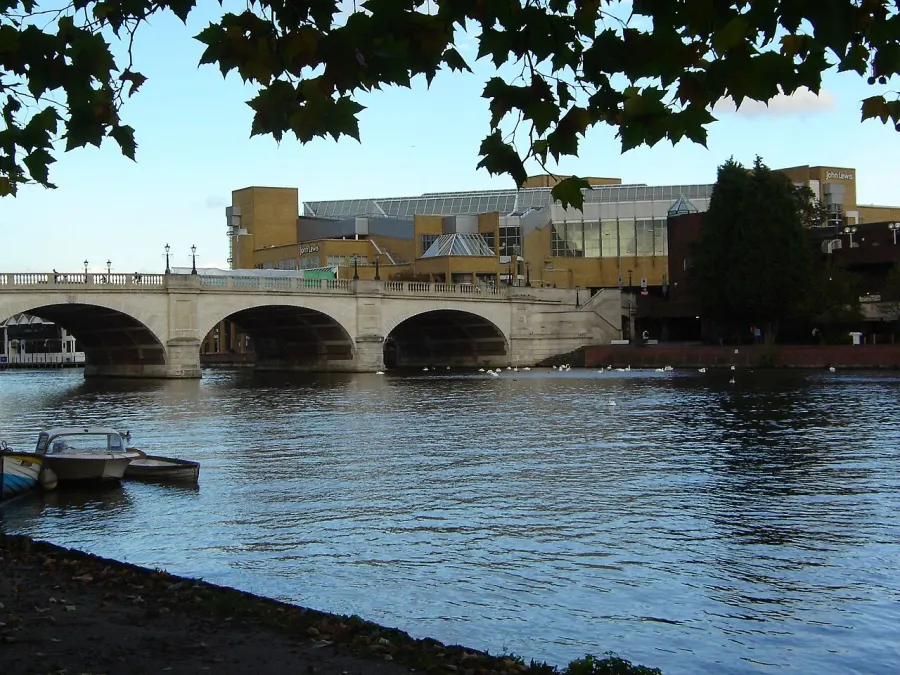 La carte Borough royal de Kingston upon Thames