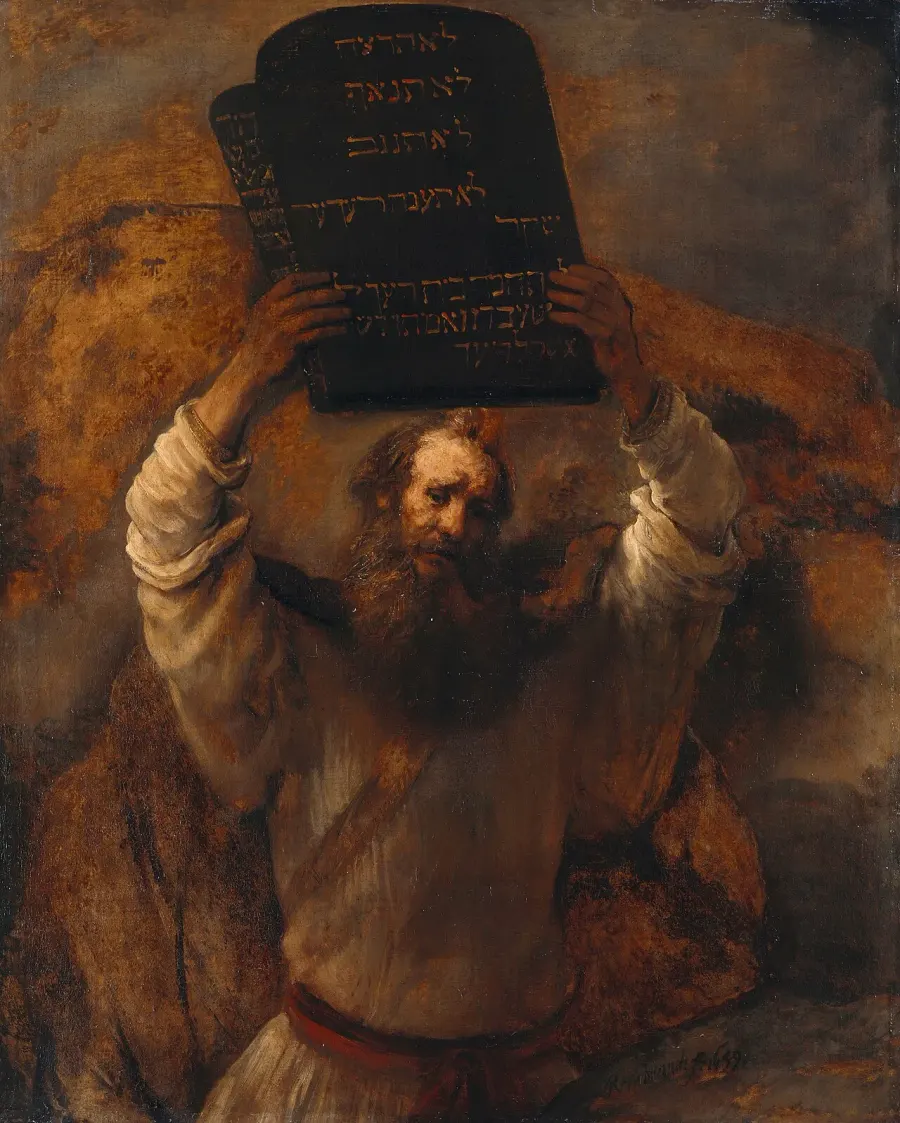 The Moses Breaking the Tablets of the Law card