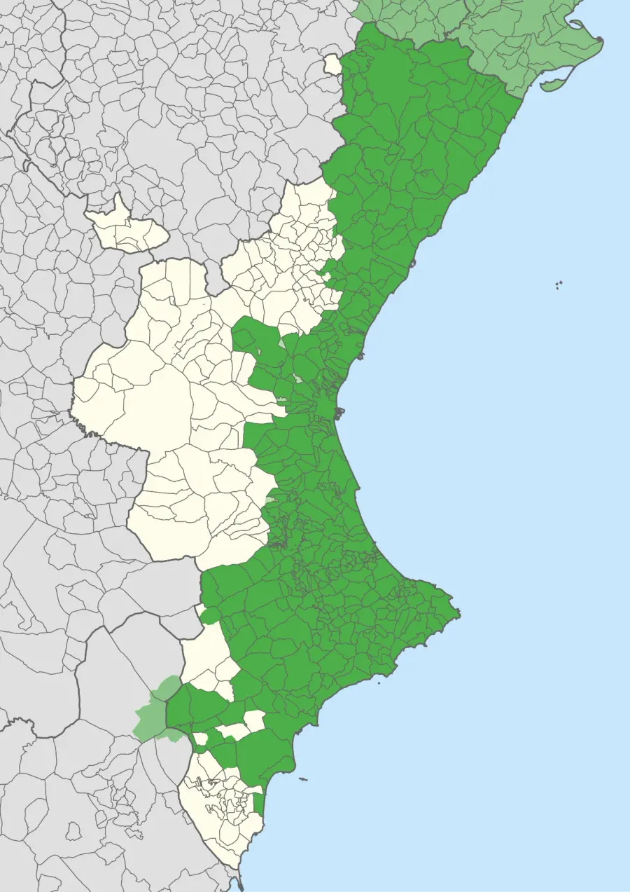 The Valencian language card