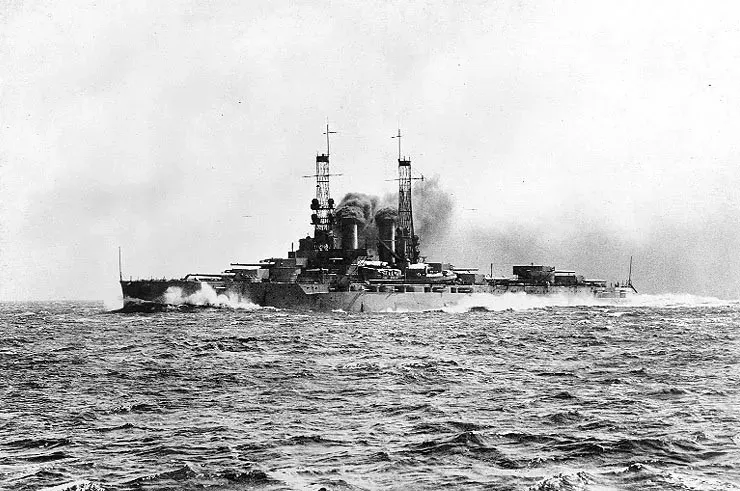 La carte USS Wyoming