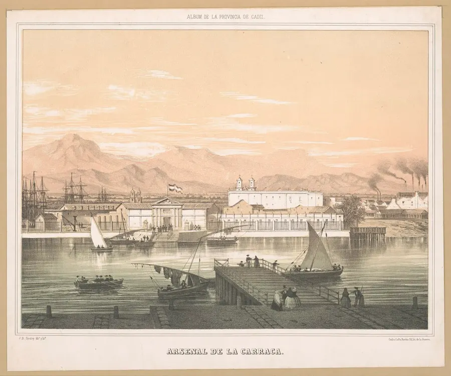 La carte Arsenal de la Carraca