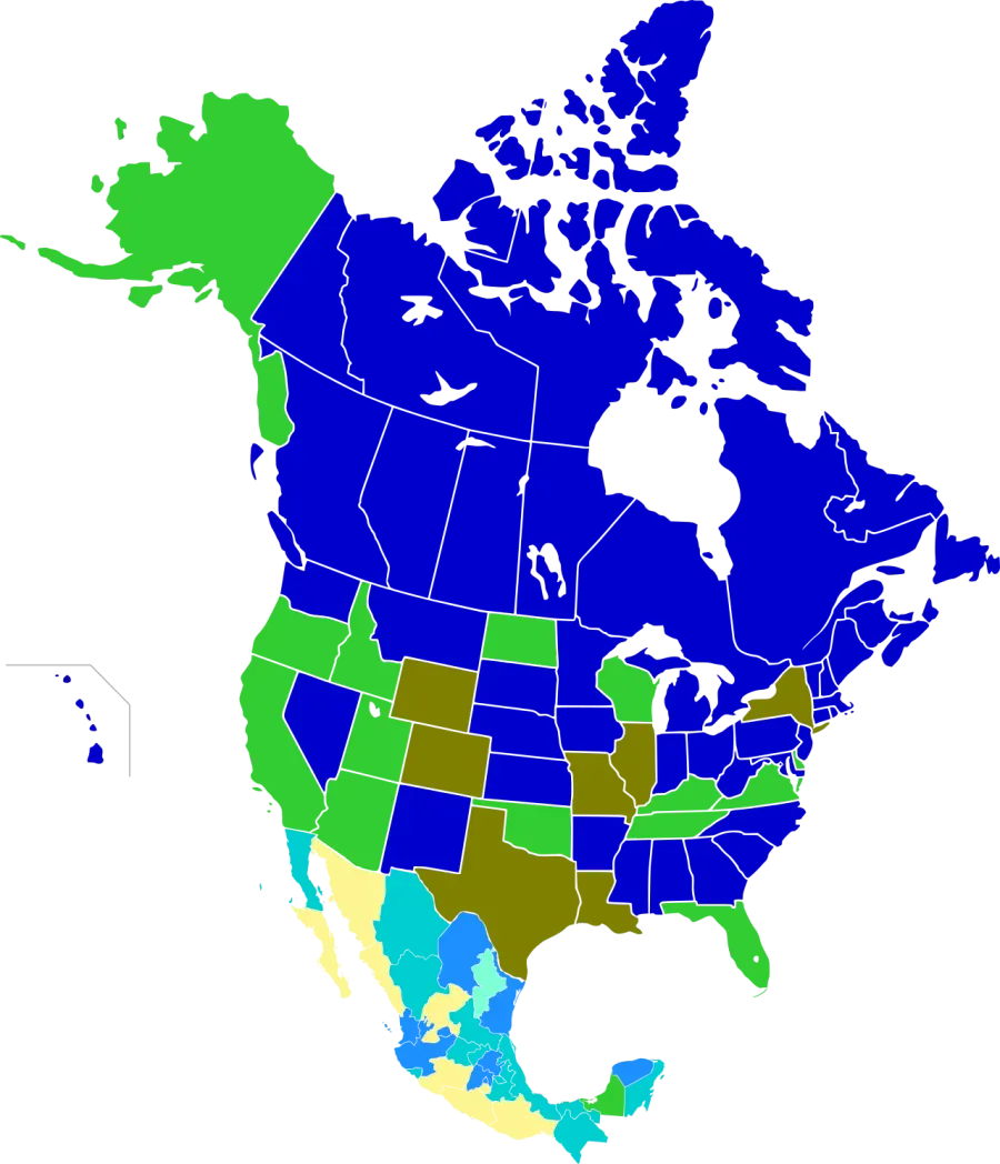 The Age of consent in North America card