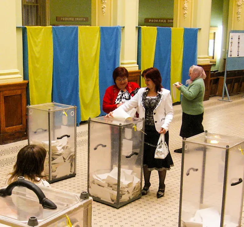 The 2007 Ukrainian parliamentary election card