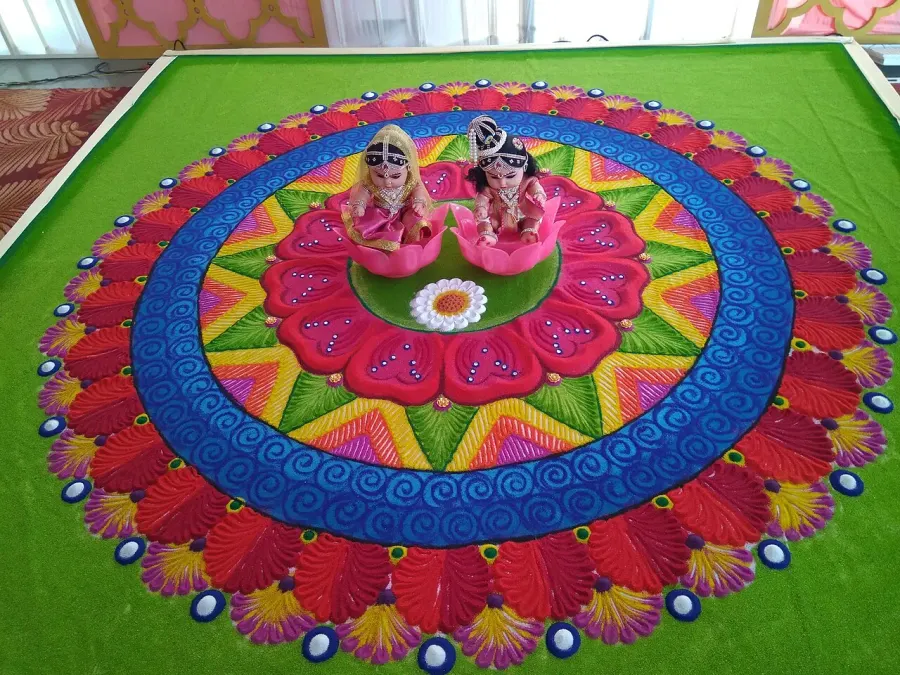 La carte Rangoli