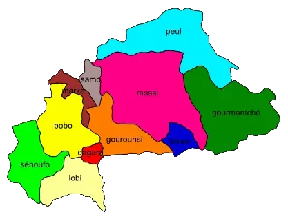 The Bissa language card