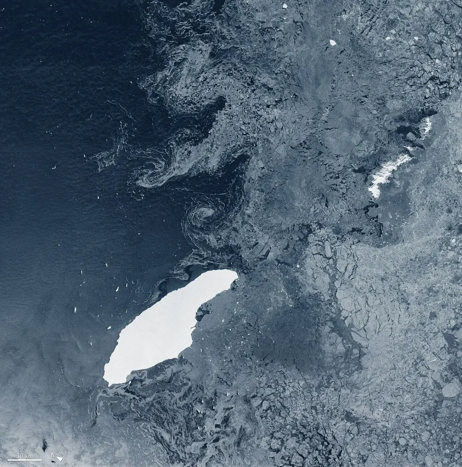 The Iceberg A-68 card