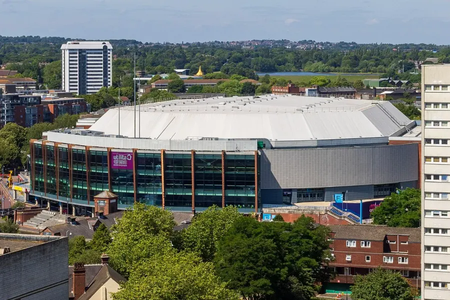 La carte Utilita Arena Birmingham