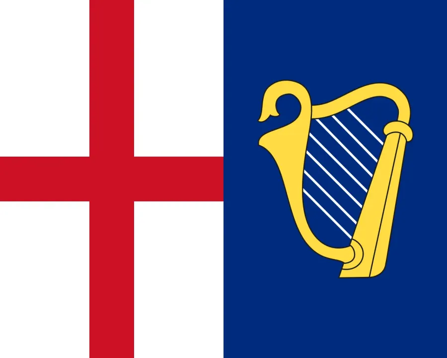 La carte Commonwealth d'Angleterre