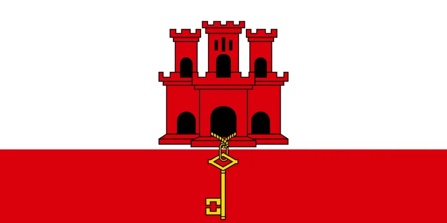 The Flag of Gibraltar card