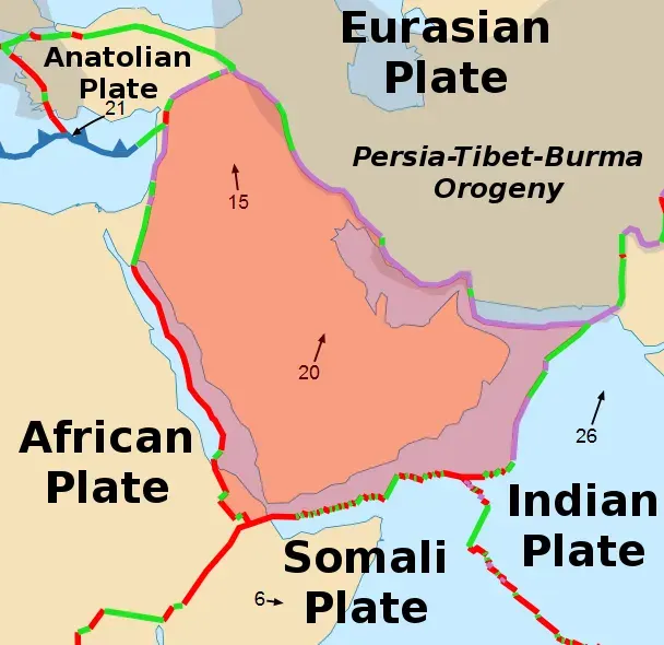 La carte Plaque arabique