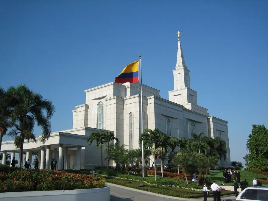 La carte Temple mormon de Guayaquil