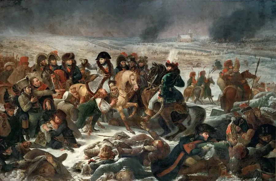 La carte Bataille d'Eylau